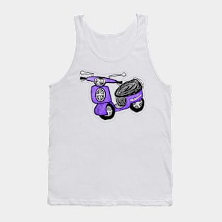 Purple scooter Tank Top